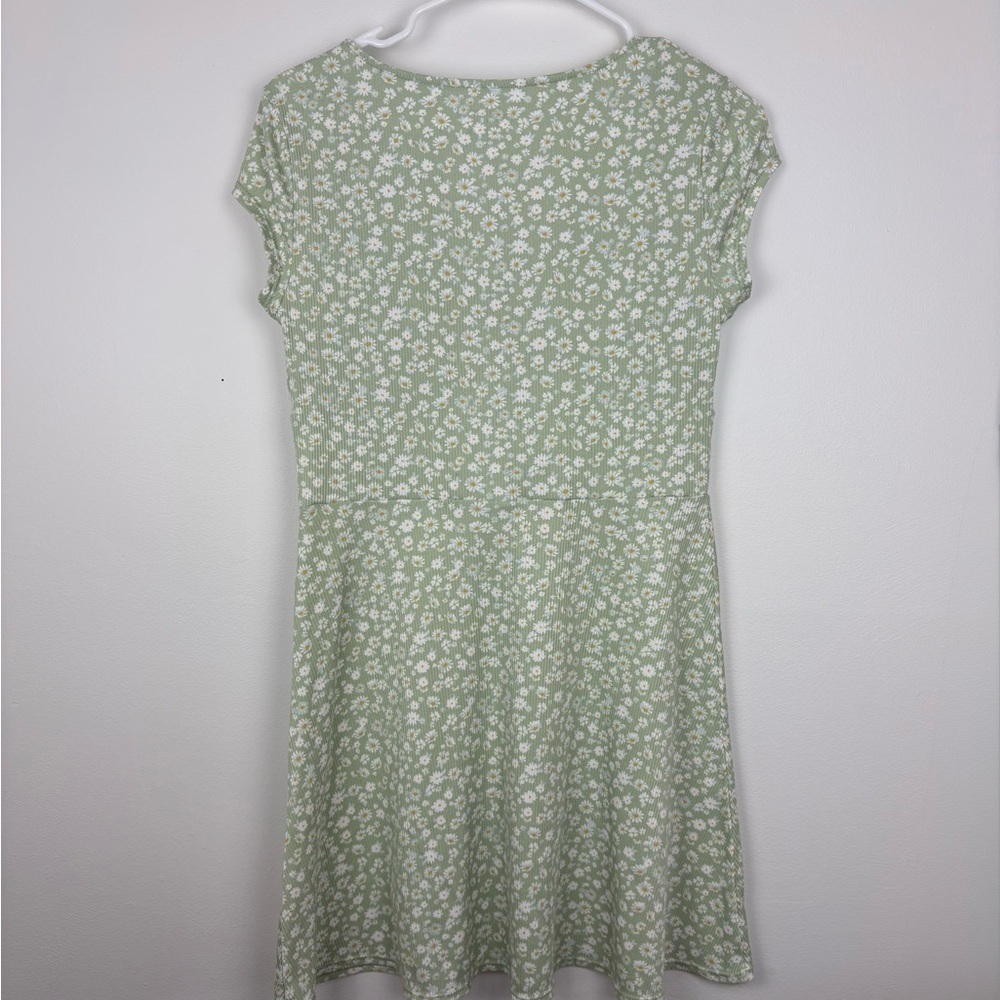 No Boundaries Mint Green Floral Dress Medium EUC Y2K 90s Cottagecore Coquette - Picture 8 of 9